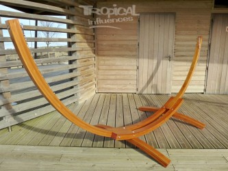 Wooden hammock stand