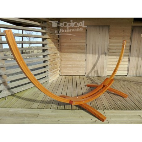 Wooden hammock stand