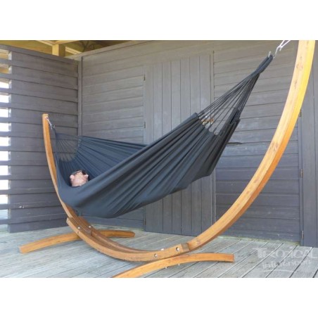 Hamac noir avec support 