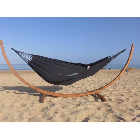 Hamac noir avec support 