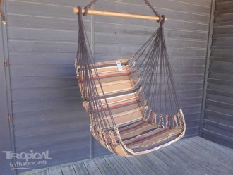 Fauteuil hamac suspendu marron