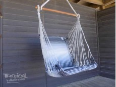 fauteuil suspendu gris