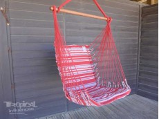 Fauteuil hamac suspendu rouge