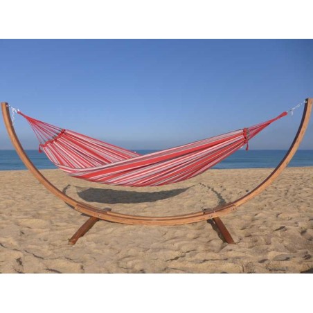 HAMAC ROUGE AVEC SUPPORT