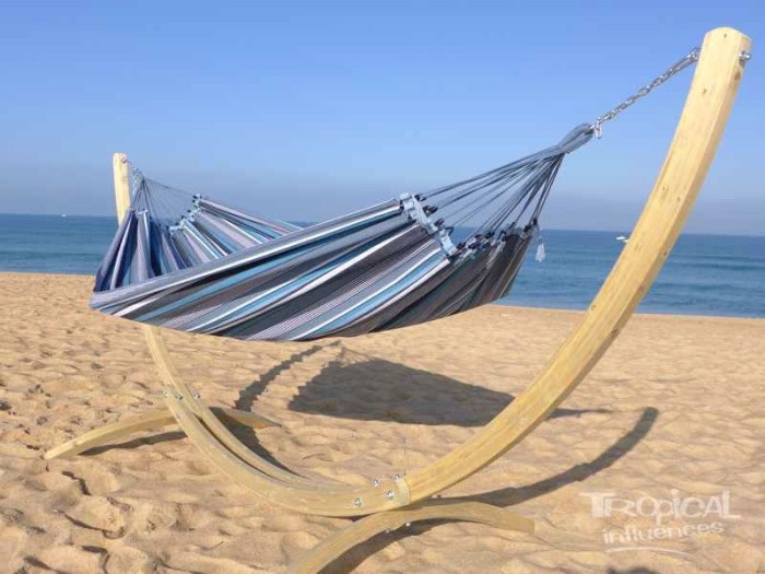 hamac et support bleu abysses