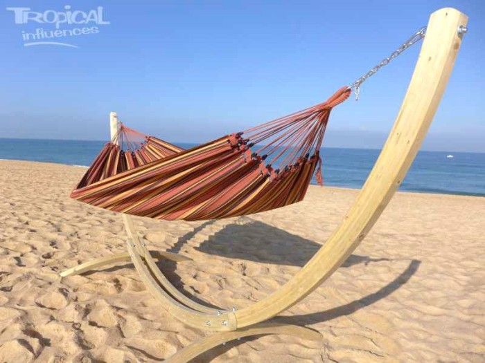 hamac avec support bois ocre brun hamac avec support bois ocre brun