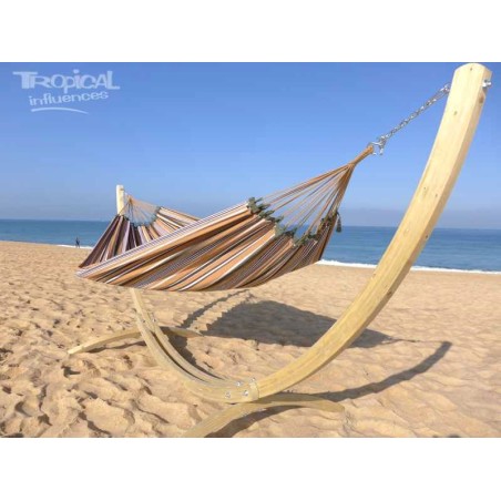 Hamac sur pied ocre jaune