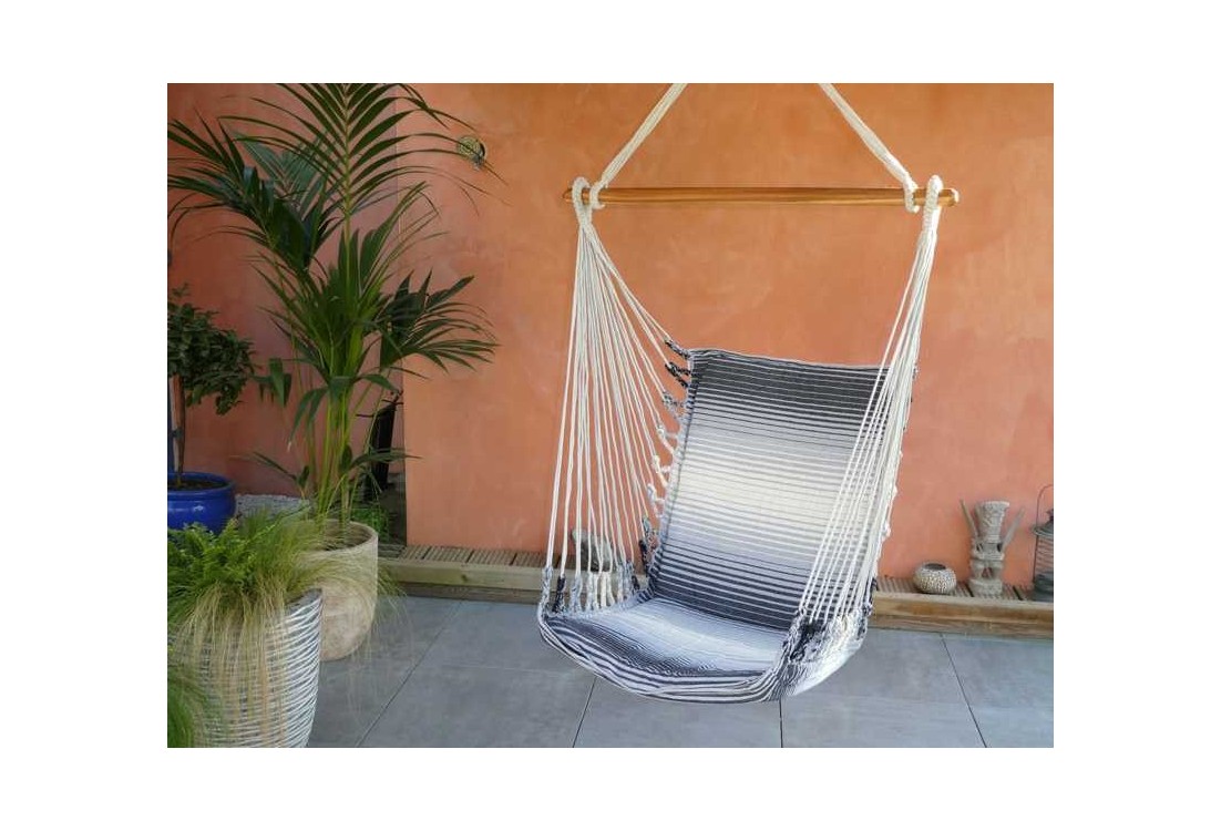 fauteuil hamac gris