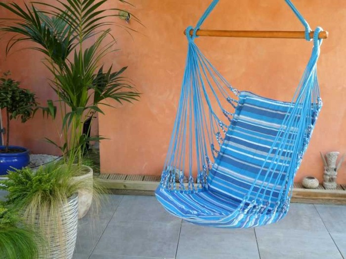 fauteuil hamac bleu clair fauteuil hamac bleu clair