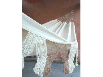 Franges hamac écru