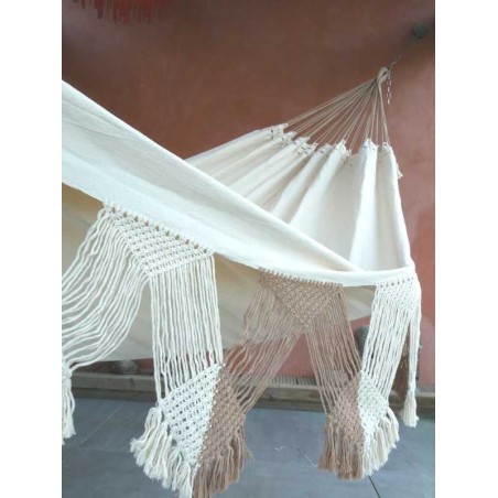 Franges hamac écru