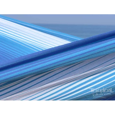 TOILE HAMAC BLEU BLANC