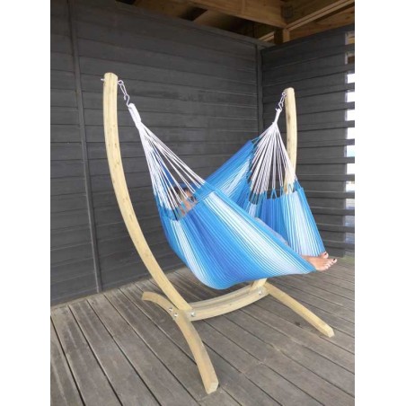 CHAISE HAMAC BLEU et blanc