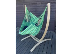 Chaise hamac vert avec support