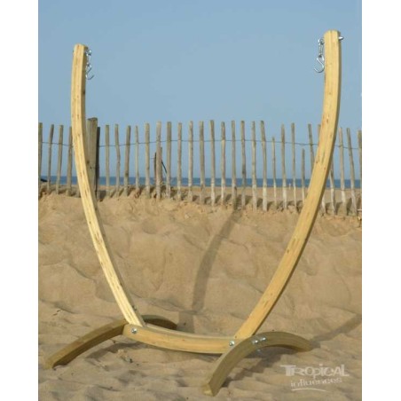 support hamac chaise bois