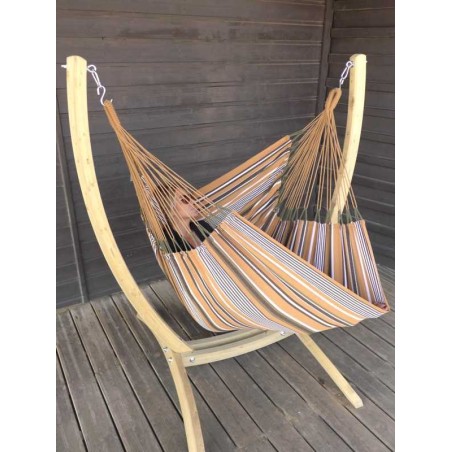 support hamac chaise bois