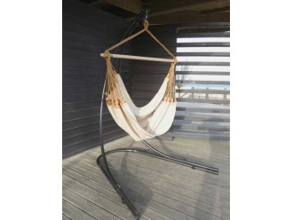 Hamac chaise Yiri Ecru caramel - Lunatta