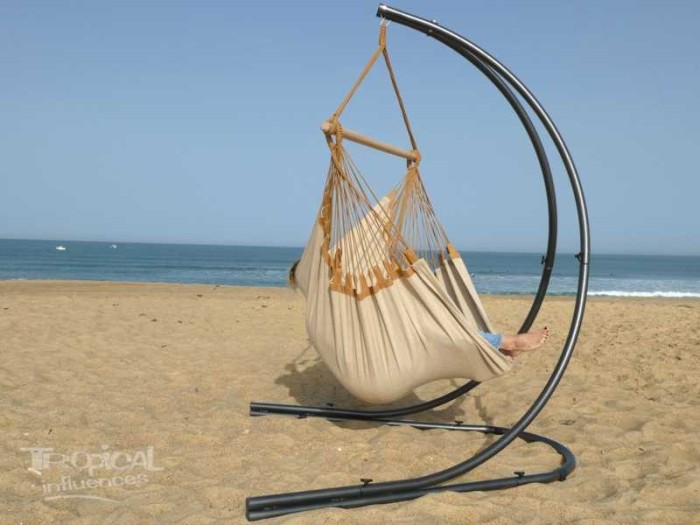 hamac chaise beige avec support hamac chaise beige avec support