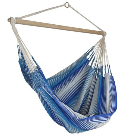 hamac chaise bleu blanc