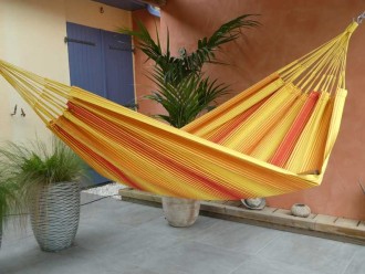 Hamac jaune rouge orange