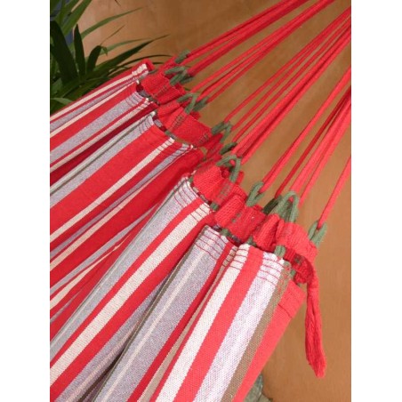hamac rouge gris