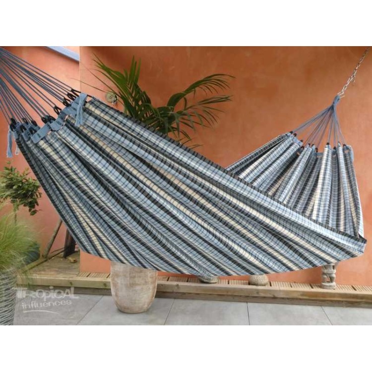 hamac carreau bleu