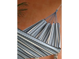 hamac madras bleu