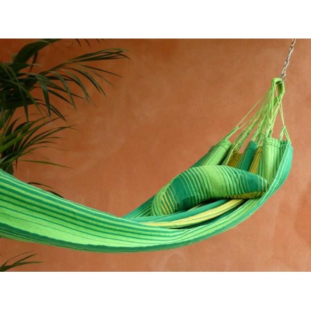 coussin hamac vert