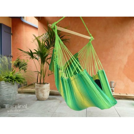 Hamac chaise vert jaune