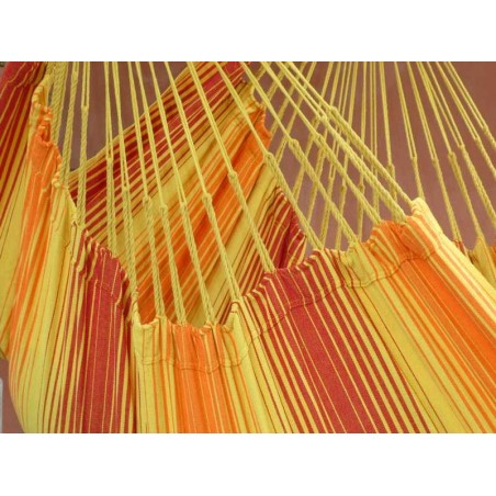 chaise hamac orange jaune