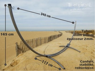 SUPPORT HAMAC EN METAL AZTEKA