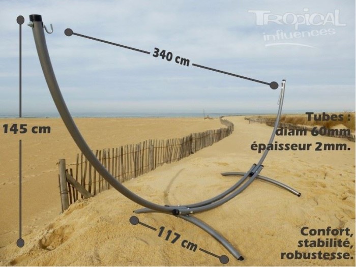 SUPPORT HAMAC EN METAL AZTEKA