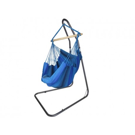 support avec hamac chaise bleu