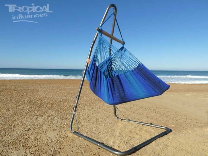 hamac chaise bleu xxl