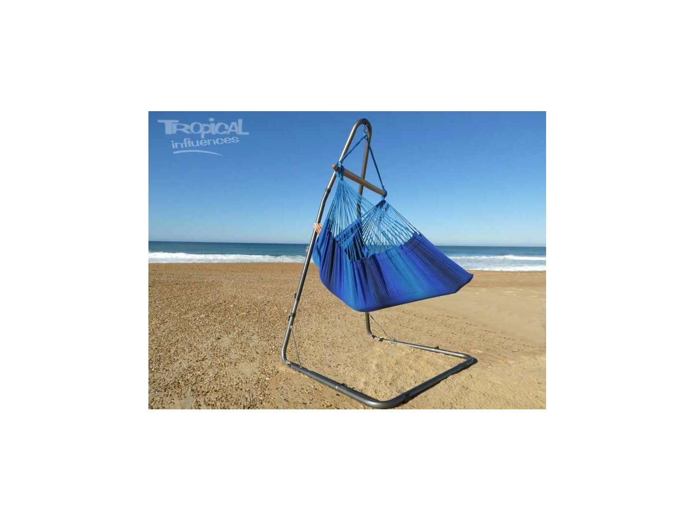 hamac chaise bleu xxl