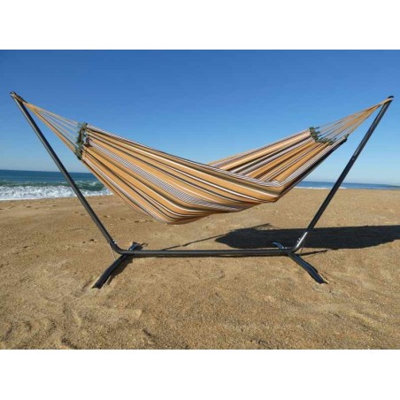 hamac et support ocre jaune