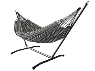 INCA L hammock stand with Poligono Noir