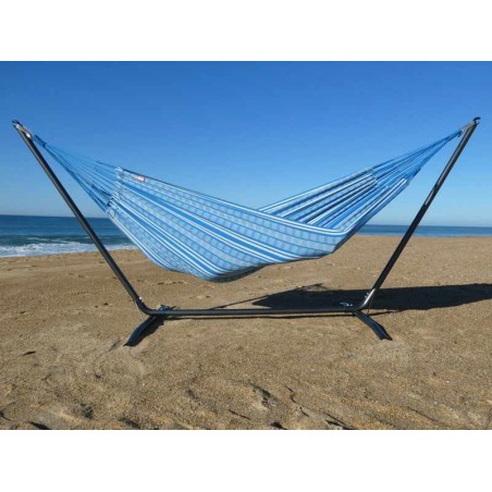 hamac bleu et support