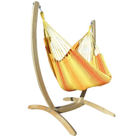 Hamac chaise avec support bois
