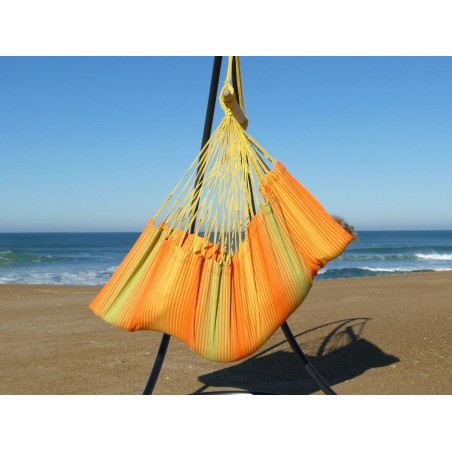 hamac chaise jaune et vert