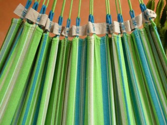 hamac immense vert bleu