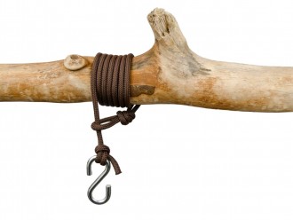 Cordone marrone con gancio
