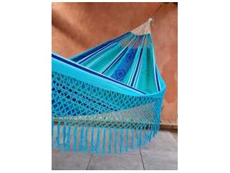 hamac bleu et vert