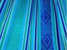toile hamac bleu vert
