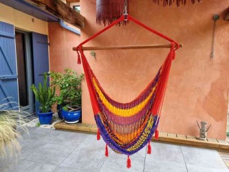 CHAISE HAMAC ROUGE