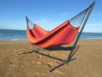 HAMAC SUR PIED ORANGE