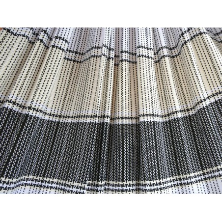 toile hamac ecru noir