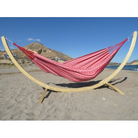 Hamac rouge avec support