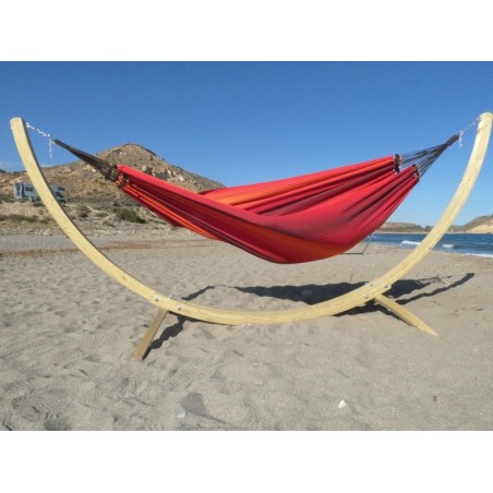 Hamac géant support bois