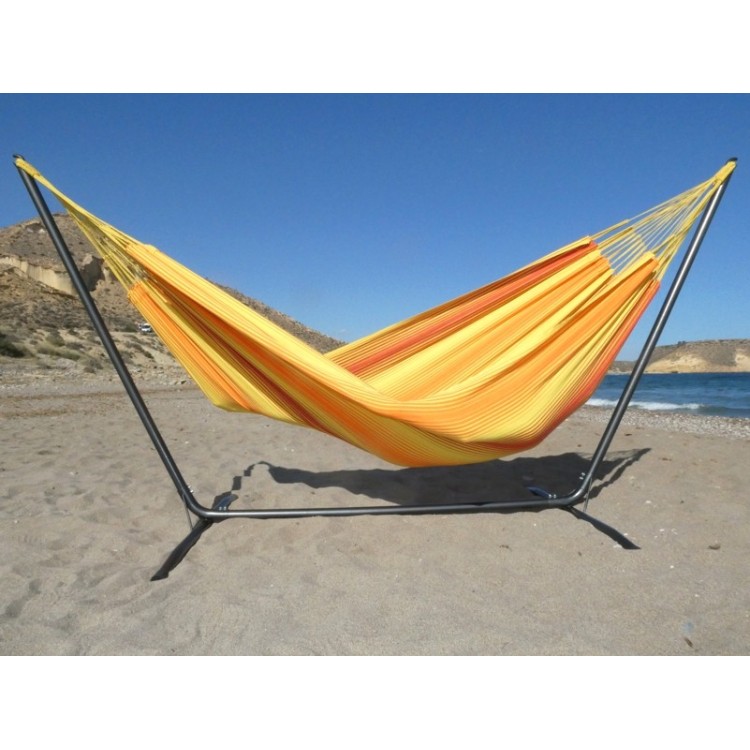 Hamac orange avec support